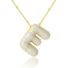 女士首字母项链 金色字母项链 - 金色 - 查看 30