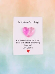 1 件/3 件/10 件小爱心口袋拥抱卡，特别生日婚礼派对情人节礼物，隔离礼物，拥抱信物，想想你的礼物可爱的树脂动物装饰与鼓励贺卡，家居装饰，房间装饰，奇怪的东西，回到学校情人节