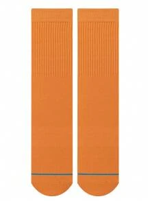 1 双男士袜子黄色袜子长筒袜休闲中筒袜、趣味袜子、女士袜子冬季袜子厚袜子纯色时尚袜子、送给男朋友的礼物 - 芥末黃 - 查看 4