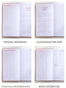 2025 Yearly Planner Notebook, 365 Days Diary, Soft Leather Cover - Multicolor - View 10