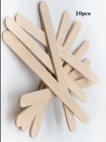 10/50/100/200pcs-114mm Waxing Wooden Stick, Wooden Wax Scraper Applicator, Body Hair Removal Waxing Craft Stick Applicator Scraper ,Hair Products And Accessories For Barber Salon Beauty Travel Essentials