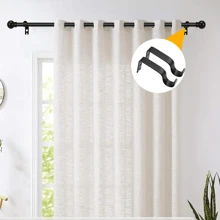 2pcs Curtain Rod Brackets, Stainless Steel Curtain Support Holders, Simple Classic Design, Waterproof & Rust-Proof, Easy To Install, Strong Load Bearing, Suitable For Bathroom, Bedroom, Kitchen Window Gifts Birthday Graduation - Multicolor - View 3