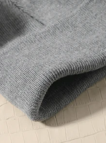 1 pieza Gorro de punto con doble bola para recién nacidos, gorros de niños, gorro de punto de invierno cálido para bebés - 1PC - Ver 9