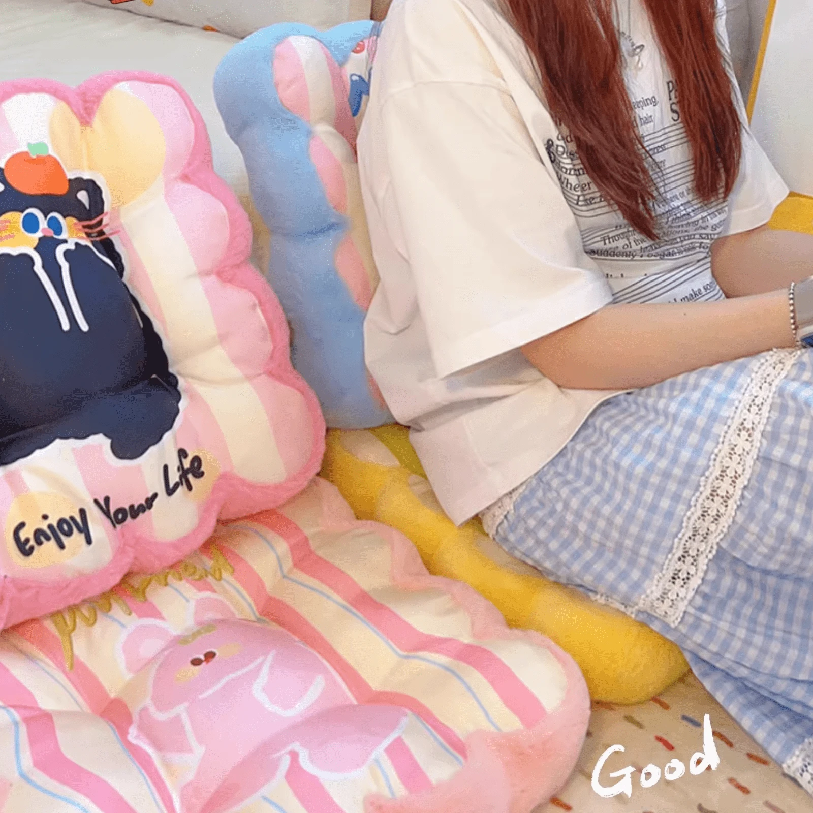 Coussin Salon De Jardin Exterieur Coussins Chaise Jardin Outsunny - Lot De 4 - 48x48x10cm - Gris - Avec Attaches - Polyester Coussin 50x50