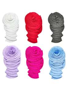 1pc Geplooide Grote Bloem Decoratieve Applique Broche Jurk DIY Handgemaakte Patch Accessoires Bloem Diy Kledingaccessoires