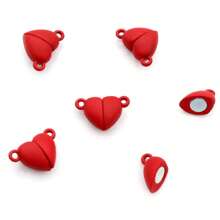 5-20Pairs Heart Shaped Magnetic Clasps Connector DIY Jewelry Making Accessories Findings For Couple Necklace Bracelet - Heart Magnetic Clasp - View 16