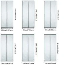 1 pieza Pantalla de puerta de fibra de vidrio ignífuga, puerta de malla contra mosquitos y insectos con cierre automático magnético - Multicolor - Ver 6