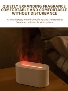 1 pièce Humidificateur à flamme colorée, diffuseur d'arômes, humidificateur à brouillard froid, humidificateur à ultrasons avec lumière à flamme LED, convient pour la maison, le bureau, la chambre à coucher, cadeau parfait
