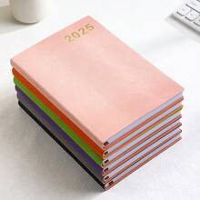 2025 Yearly Planner Notebook, 365 Days Diary, Soft Leather Cover - Multicolor - View 3