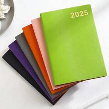 2025 Yearly Planner Notebook, 365 Days Diary, Soft Leather Cover - Multicolor - View 6