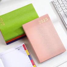 2025 Yearly Planner Notebook, 365 Days Diary, Soft Leather Cover - Multicolor - View 8