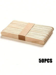 10/50/100/200pcs-114mm Waxing Wooden Stick, Wooden Wax Scraper Applicator, Body Hair Removal Waxing Craft Stick Applicator Scraper ,Hair Products And Accessories For Barber Salon Beauty Travel Essentials