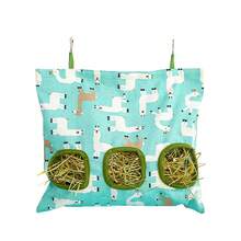 Rabbit Hanging Hay Feeding Bags, Large Capacity Grass Feeder For Rabbits And Guinea Pigs, Dry And Wet Grass Dispenser - Green - View 7