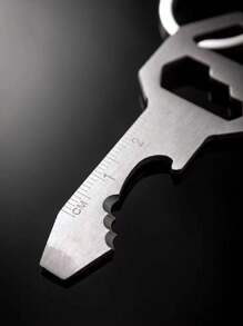 Street 1pc Men's Multi-Functional Stainless Steel Bottle Opener Keychain Car Accessories Bag Charm School Cute Goth Y2k Bag Lanyards With Id Holder Car Accessories Bag Charms - Black - View 5