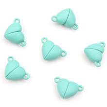 5-20Pairs Heart Shaped Magnetic Clasps Connector DIY Jewelry Making Accessories Findings For Couple Necklace Bracelet - Heart Magnetic Clasp - View 11