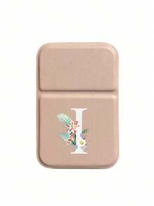 1pc Mini Pink Flower White Letters Foldable Portable Makeup Mirror,Letters Of A-Z Makeup Mirror With Bracket, Travel Mirror, Beauty Products, Desktop Makeup Mirror, Rectangular Desktop Compact Mirror Foldable Small Minimalist Makeup Mirror, Travel Portable Makeup Mirror For Women's Gift - The Best Gift For Mom And Teacher