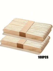 10/50/100/200pcs-114mm Waxing Wooden Stick, Wooden Wax Scraper Applicator, Body Hair Removal Waxing Craft Stick Applicator Scraper ,Hair Products And Accessories For Barber Salon Beauty Travel Essentials