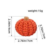 1 Piece Of Halloween And Thanksgiving Decorations, Knitted Pumpkin Decorations, DIY Hand Woven Colorful Pumpkin Party Decoration Props - Multicolor - View 17