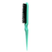 1 pezzo Spazzola per capelli in plastica, spazzola per acconciatura, pettine per lisciare i capelli, pettine per pettinatura di precisione adatto per le donne, spazzola per capelli/pettine, spazzola per capelli in nylon a tre file, utilizzata per la cura del retro, arricciatura delle radici per aumentare il volume dei capelli e la cura dei capelli, massaggio del cuoio capelluto, spazzola per capelli, pettine, strumenti per capelli, prodotti e accessori per capelli per barbieri, saloni di bellezza, articoli essenziali da viaggio, articoli essenziali per il ritorno a scuola, articoli essenziali per le vacanze, accessori per capelli per le donne