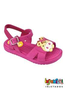 Comfortable Birken Girl's Flat Sandal - 玫紅色 - 查看 1