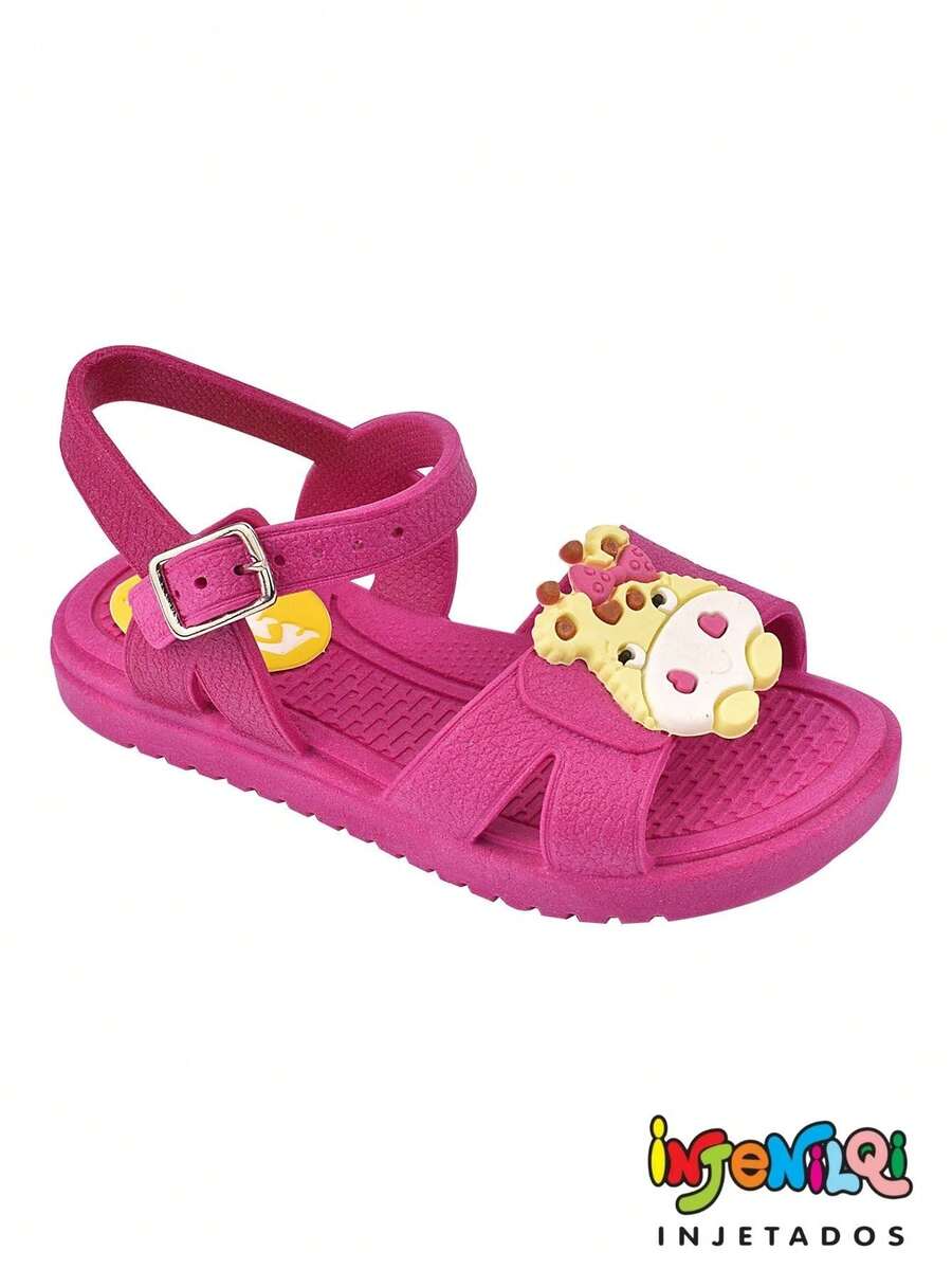 Comfortable Birken Girl's Flat Sandal - 玫紅色 - 查看 1
