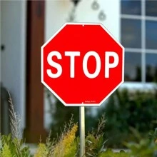 1 biển báo trang trí "Dừng lại" màu hồng/đỏ/đen, chất liệu nhôm, kích thước 12x12 inch, in UV, thích hợp trang trí tường trong nhà/ngoài trời, nhà để xe, studio, phòng ngủ tuổi teen. - Nhiều màu - Xem 11