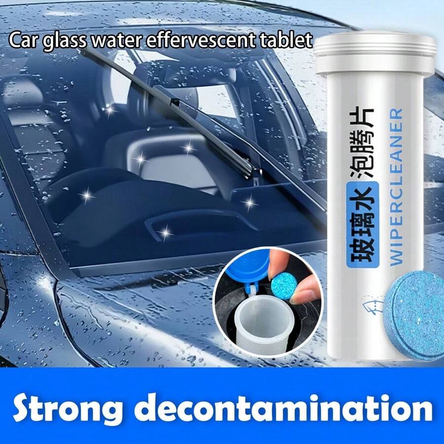 15pc Car Windshield Cleaning Liquid Sheet Solid Windshield Wiper