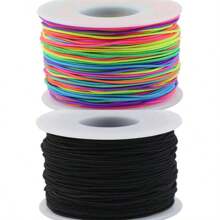 50m/Roll Colorful Elastic Jewelry Cord Nylon Material - DIY Bracelet Necklace Beaded Jewelry Braiding Cord, 1mm Thick - One Pack - View 18