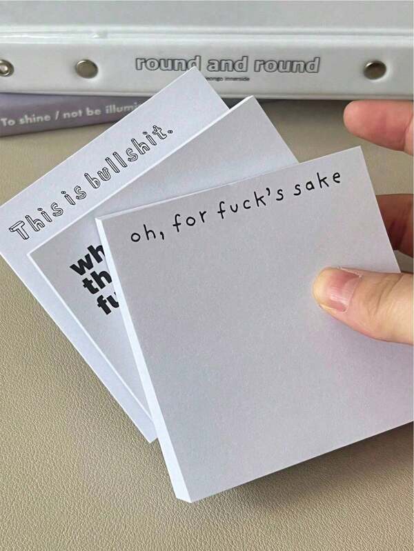 50pcs/Pack Cute Sticky Notes For Memos, Notes, Study And Daily Use, Portable Memo Pad, Stickers, Wall Decal, Vinyl Decal For Home Decorations, Spring Decoration Items Refresh Your Home, Festival Decoration Stickers Gifts Birthday Graduation