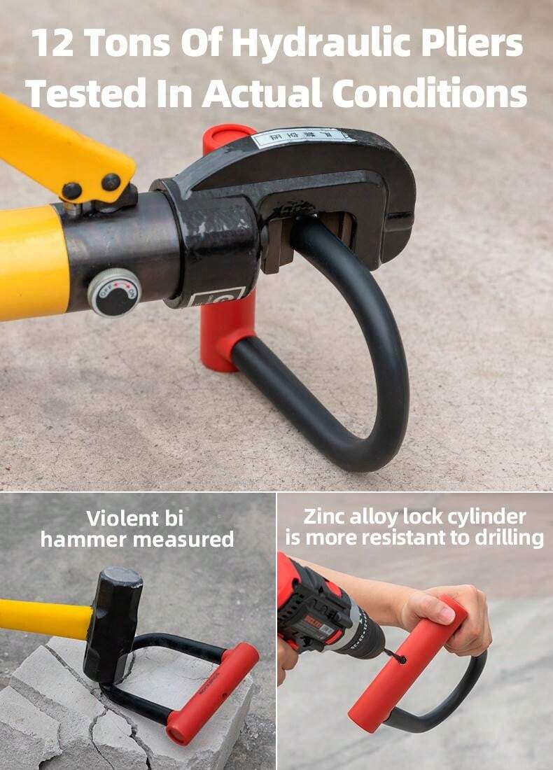 ROCKBROS Lucchetto Per Bici: Sicurezza Anti Taglio E Praticità One-Touch Per Bici, Moto Ed E-bike