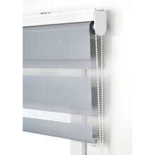 Ecommerc3 Custom Night And Day Roller Blind Size 90x250 - Night And Day Blind Fabric Size 87x245 - Night And Day Blind Easy Installation Beige - Grey - View 4