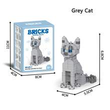 1 pièce Série chien de compagnie Blocs de construction de particules de taille micro, un jouet qui développe la dextérité des doigts et les capacités de réflexion, convient aux débutants dans les blocs de construction de cadeaux, décoration de chambre