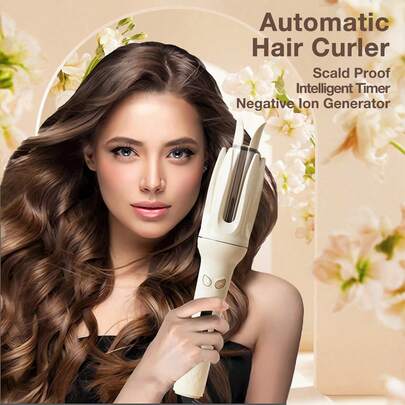 GENAI [Upgraded Version] Automatic Curling Iron, Professional Auto Curler, 4 Temperature Settings & More Heating Modules, Fast Heating, Create Long-Lasting Beach Waves