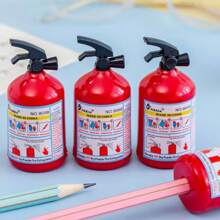 4pcs Creative Fire Extinguisher Shaped Pencil Sharpener, Ideal For Study Rewards And Birthday Gifts, Children's Day And Back-To-School Gifts