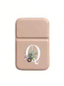 1pc Mini Pink Flower White Letters Foldable Portable Makeup Mirror,Letters Of A-Z Makeup Mirror With Bracket, Travel Mirror, Beauty Products, Desktop Makeup Mirror, Rectangular Desktop Compact Mirror Foldable Small Minimalist Makeup Mirror, Travel Portable Makeup Mirror For Women's Gift - The Best Gift For Mom And Teacher