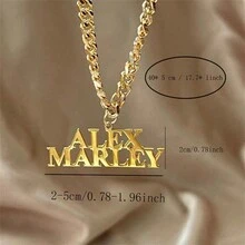 1pc Customized Name Necklace, Name Necklace, Customized Personalized Necklace, Unisex Necklace