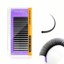 16Rows NAGARAKU Classic Individual Eyelash Extension Lashes Matte Black Professional Soft Natural Volume Lashes Extension Lash Clusters, Eyelash Clusters, Individual Eyelashes, Lashes, Fake Lashes - Black - View 24
