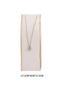 Nuevo soporte de madera para exhibir collares, estante para joyas, soporte curvo para exhibir joyas, empaque de joyas, accesorio de viaje, regreso a la escuela - Multicolor - Ver 18