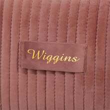 Personalized Bridesmaid Makeup Bag, Customized Velvet Cosmetic Bag, Travel Toiletry Bag, Bridesmaid Proposal Gift, Valentine's Day Gift, Christmas Gift, Merry Christmas - Blue - View 8