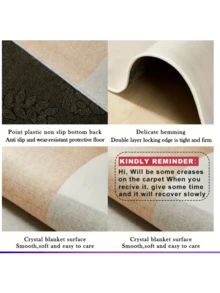 可愛動物設計的新夏季系列！卡通動物包括恐龍、獅子、貓、狗和熊超級可愛。圓形多功能地毯，適用於家居、客廳、臥室、餐廳、戶外等場所。也可以用作嬰兒搖籃墊。防污防滑，裝飾房間。 - 棕色 - 查看 8