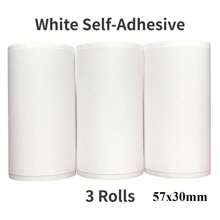 热敏打印机贴纸纸，57x30mm 自粘卷，适用于 PAPERANG 和迷你无线移动即时打印机 - 彩色 - 查看 7