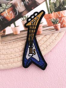1 pieza/6 piezas/19 piezas/Set Parches bordados con diseño de guitarra, auriculares, notas, lindos parches bordados DIY, usados para planchar, coser y decorar ropa, zapatos, sombreros, bolsos, chaquetas, etc. - Multicolor - Ver 23