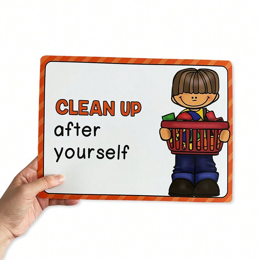 Educational Preschool Poster For Toddler And Kid Nursery Homeschool