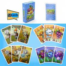 PLANTS VS ZOMBIES Plants Vs Poker Cards - Deck Of Playing Cards - Fun Card Games For Adults - Plants Vs Themed Poker Set,Playing Card Deck,Korean Game,Go Fish Card Game