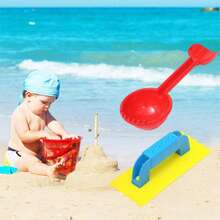 3 piezas/set Juguete de playa y arena para niños, Set de moldes de arena de verano para niños - Multicolor - Ver 5