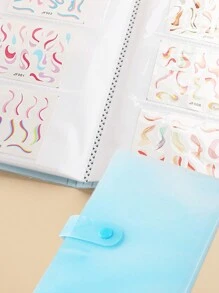 120 孔空相册美甲贴纸收纳册收藏整理卡展示架展示容器（不含贴纸）