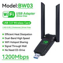 KZ 1200Mbps WiFi USB Adapter Dual Band 2.4G+5Ghz Wi-Fi Dongle Receiver USB3.0 High-Speed 802.11AC Wireless Network Card Driver Free - 2.4G+5.0G 1200Mbps - View 16