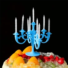 1 套/10 件，烛台烛台生日蛋糕装饰蜡烛纸杯蛋糕装饰烛台适用于婚礼生日派对用品桌面装饰家居装饰房间装饰节日装饰 - 彩色 - 查看 6