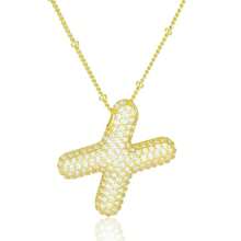 女士首字母项链 金色字母项链 - 金色 - 查看 22