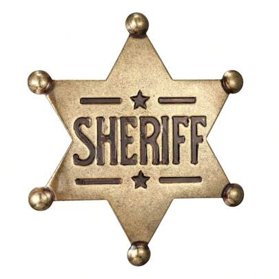 Xanight Sheriff Toy Badges,Western Police Vest Badge,Deputy Honor Star Pin Brooches,Carnival Party Gifts For Halloween School Cowboy Cowgirl Adults